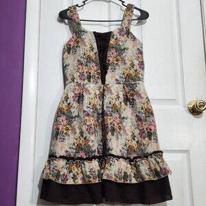 Vintage Axes Femme Cream Floral JSK